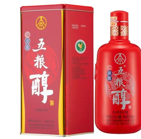五粮液股份公司出品 50度五粮醇红淡雅500mL单瓶白酒婚宴酒图3