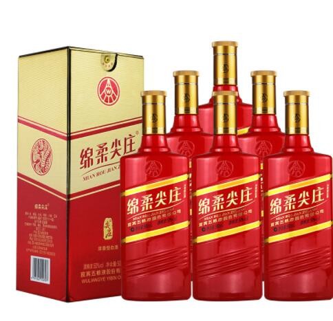 五粮液股份绵柔尖庄191红瓶500ml*6瓶浓香型白酒整箱口粮酒粮食酒图3
