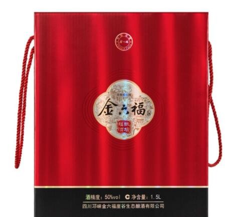 金六福 50度浓香型白酒陈坛福酒1.5L坛装 纯粮食酿造大坛酒礼盒装图2