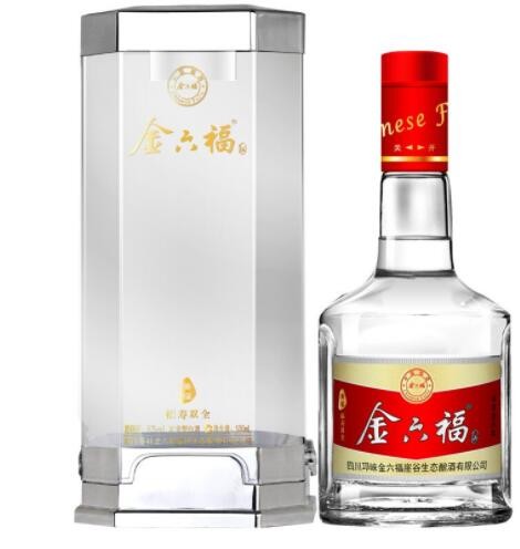金六福50度浓香型福寿双全500mL*6瓶整箱婚宴用酒高度白酒礼盒装图3