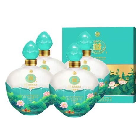 白水杜康52度好运莲莲u80浓香型白酒礼盒500ml*4瓶白酒送礼粮食酒图2