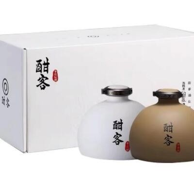 贵州酣客酒半月坛500ml*2*3紫砂陶瓷瓶装 53度酱香型酒 原箱发货