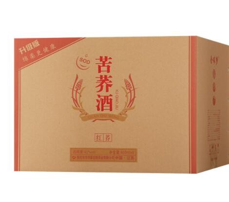 厂家直销苦荞酒红荞45度500ml酒水整箱批发图2
