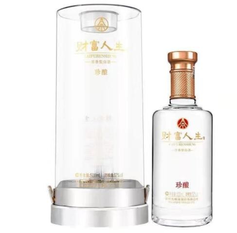 五粮系列酒财富人生珍酿52度浓香型白酒整箱6瓶*500ml量大价优图3