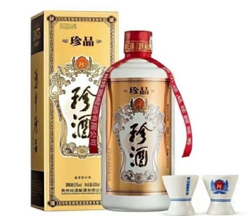 批发贵州珍酒珍品酱香型白酒整箱6瓶*500ml自带酒杯电询量大价优