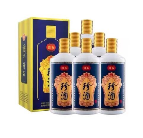批发贵州珍酒蓝珍五53度酱香型白酒整箱6瓶*500ml欢迎来电询价图2