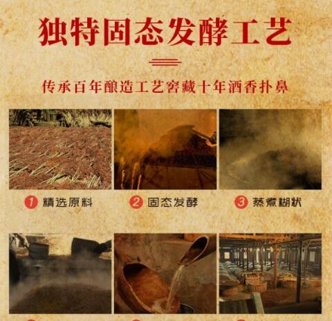 1995库存老酒武后乡高粱白酒53度450ml年窖藏老酒清香型白酒批发图2