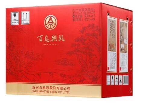 五粮股份 百鸟朝凤吉祥如意52度浓香型白酒 快手抖音团购一件代发图2