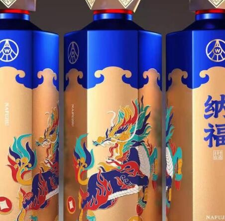 五粮股份 纳福祥瑞 52度浓香型白酒 快手抖音直播团购一件代发图2