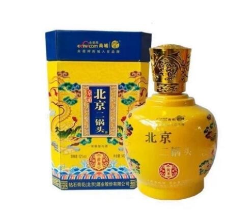 北京京道二锅头酒黄龙 52度浓香型白酒 礼盒装500ml*6整箱图3