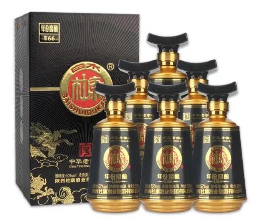 杜康年份窖藏白水杜康U66年份窖酿52度浓香型白酒500ml*6盒装批发图3