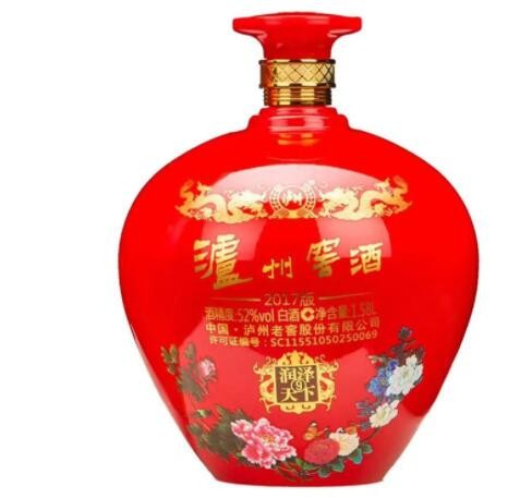 泸州窖酒 52度浓香型1.58升*2盒坛子酒 红瓶 喜庆装 白酒批发图3