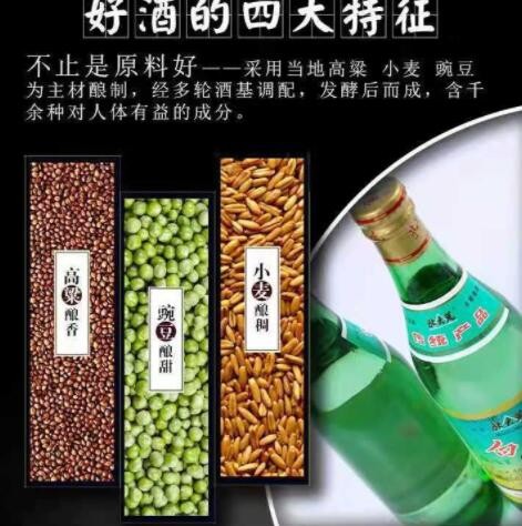 直供北大荒白酒60度高度清香型白酒480MLx12瓶整箱一件代发图3