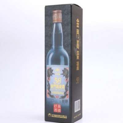 台湾金门高粱酒58度白金龙高粱酿造金门香型白酒600ml酒水批发