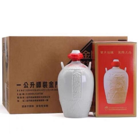 金门高粱酒 清香型58度 1000ml*6瓶白坛装瓷瓶 白酒整箱批发图2