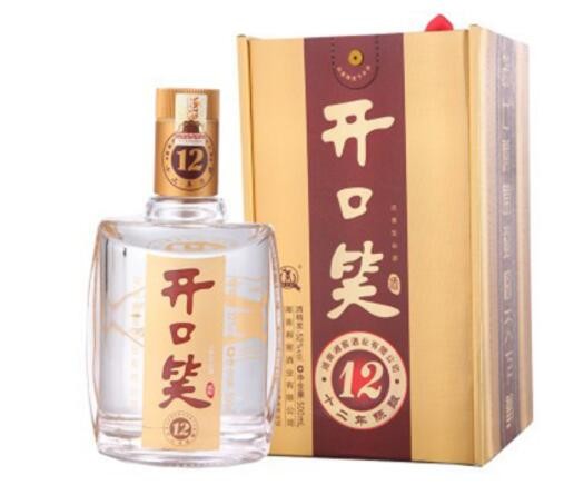 开口笑酒 十二年 52度 500ml 单瓶婚宴喜宴礼盒装 白酒 真品保证图1