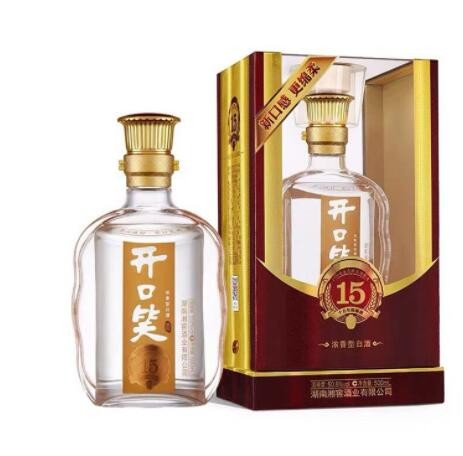 湖南十五年 开口笑酒 50.8度500ml浓香型白酒一 单瓶礼盒装 真品图3