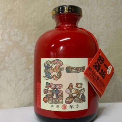 40.8度500ml 老酒口感 一坛好酒喜坛 浓清酱兼香白酒 红坛瓶装