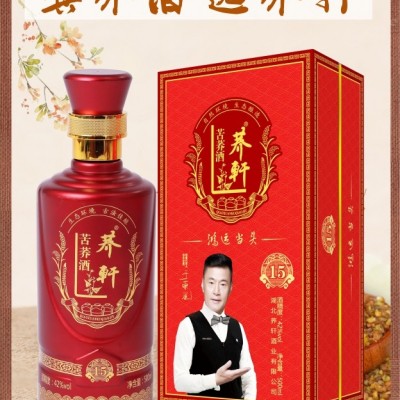 苦荞酒系列酒湖北荞轩酒业喜荞礼盒装全国火爆招商