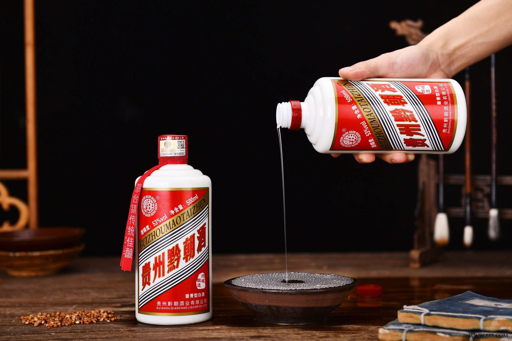 黔朝酒庄酱香酒53度酱香型白酒图1