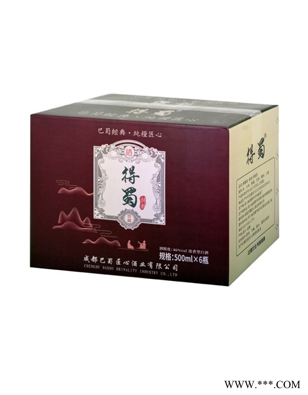 得蜀·柔和酒 浓香型 500ml*6 46%vol图2