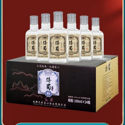 得蜀·小酒 浓香型 100ml*24 46%vol