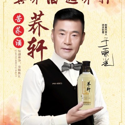 荞轩苦荞酒招代理黑荞光瓶500mlx12