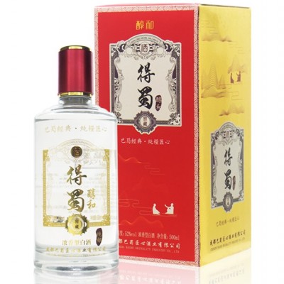 得蜀·醇和酒 浓香型 500ml*6 52%vol