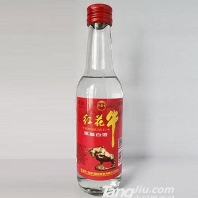 红花牛陈酿白酒方瓶42度260ml