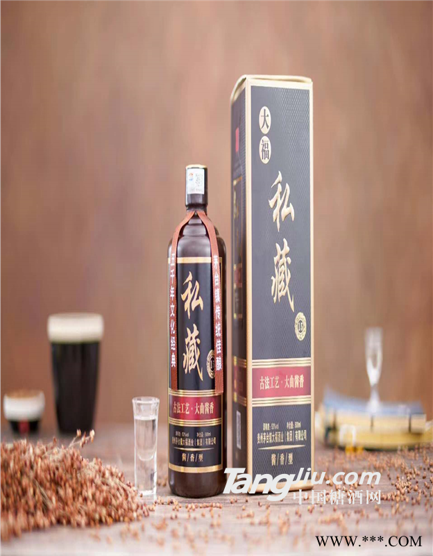 大福私藏 茅台镇匠大福酒业出品53voI优级酱香型白酒 500ML*6瓶