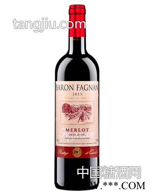 男爵美乐干红葡萄酒图1