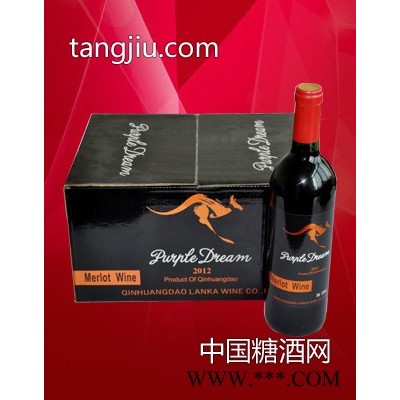 兰卡袋鼠美乐干红葡萄酒2012