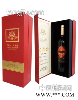 艾伯如木桐堡红宝石板盒红葡萄酒图1