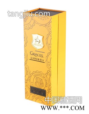 格拉芙法国原装进口红酒礼盒（黄色）图1