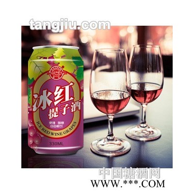 超市之罐装冰红提子酒
