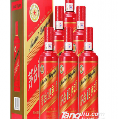 茅台镇酒迎宾中国红酱香型白酒 礼盒装500ml