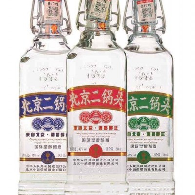 42°北京二锅头出口型小方瓶（醇酿版）-500mlx12
