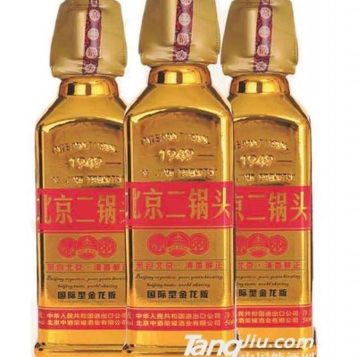 42°北京二锅头出口型小方瓶（金龙版）-500mlx12