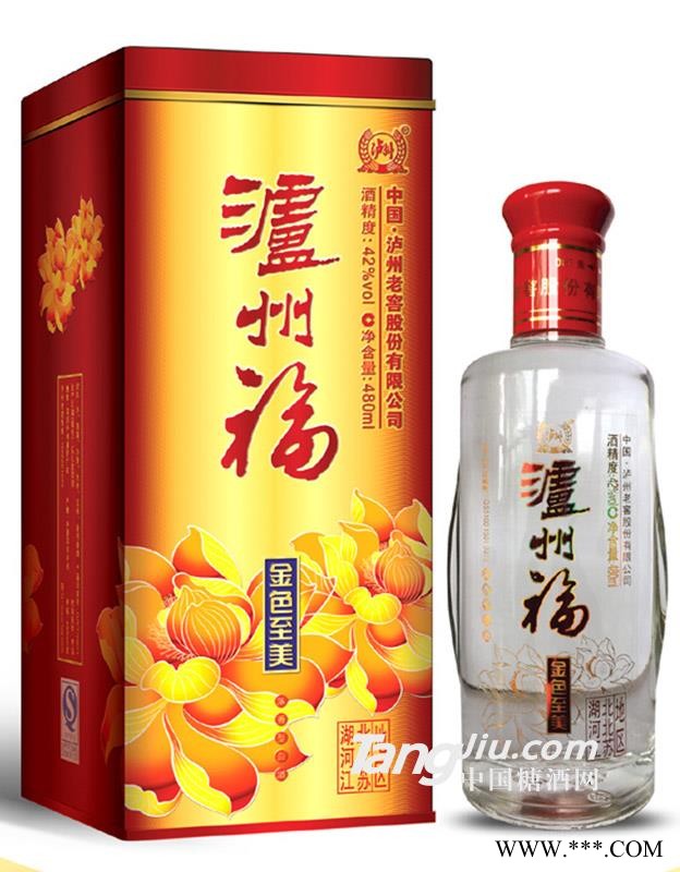 42°泸州福金色至美480ml