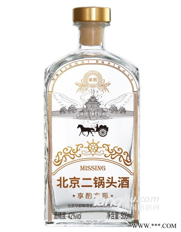 42°享酌方瓶北京二锅头500ml