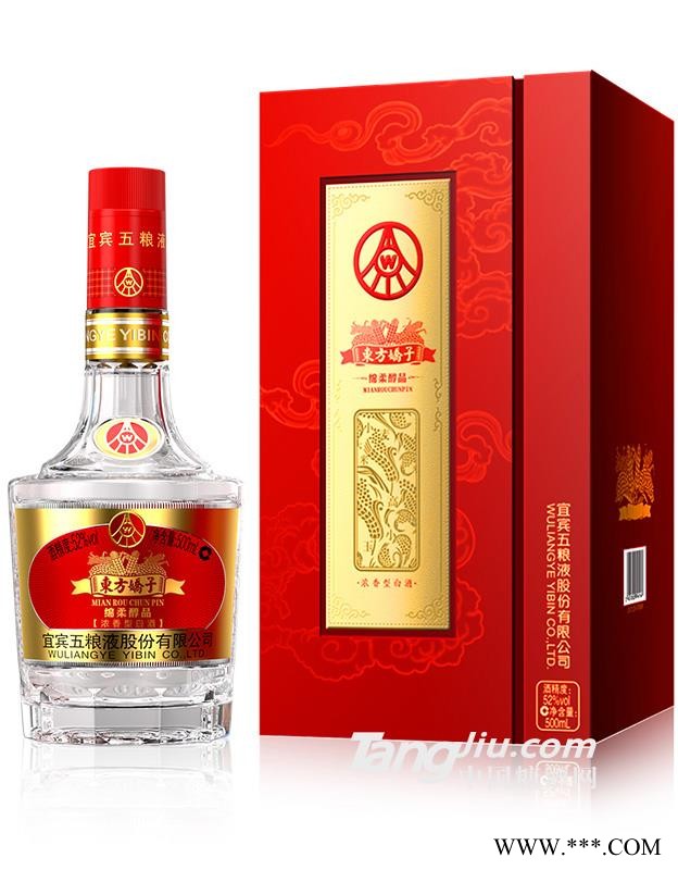 五粮液52°东方娇子绵柔醇品500ml