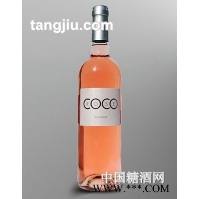 可可桃红葡萄酒