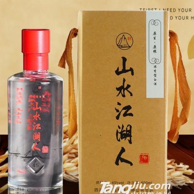 山水江湖人浓香型白酒500ml