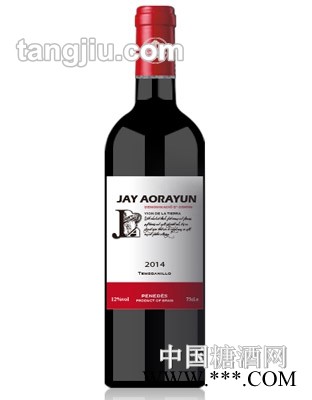 杰奥干红葡萄酒2014图1