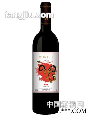 法国梦黛尔十二生肖系列白羊座干红葡萄酒图1