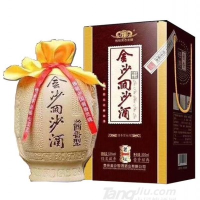 金沙回沙酒53°老坛酱香型白酒500ml