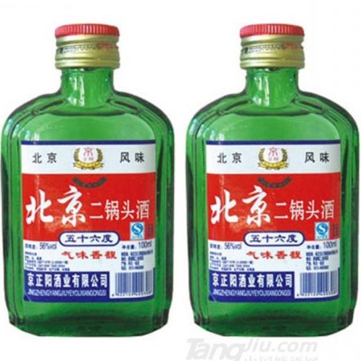 京正阳56°北京二锅头酒100ml（绿瓶）