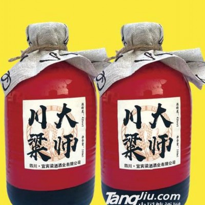 42度川粱大师酒红坛500ml