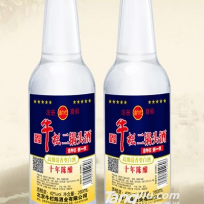 42度鑫牛栏二锅头酒陈酿260ml