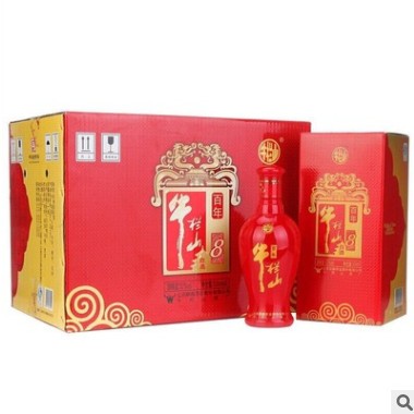 牛栏山百年红8年38度52度浓香型白酒500ml*6瓶整箱装 正品保证图2